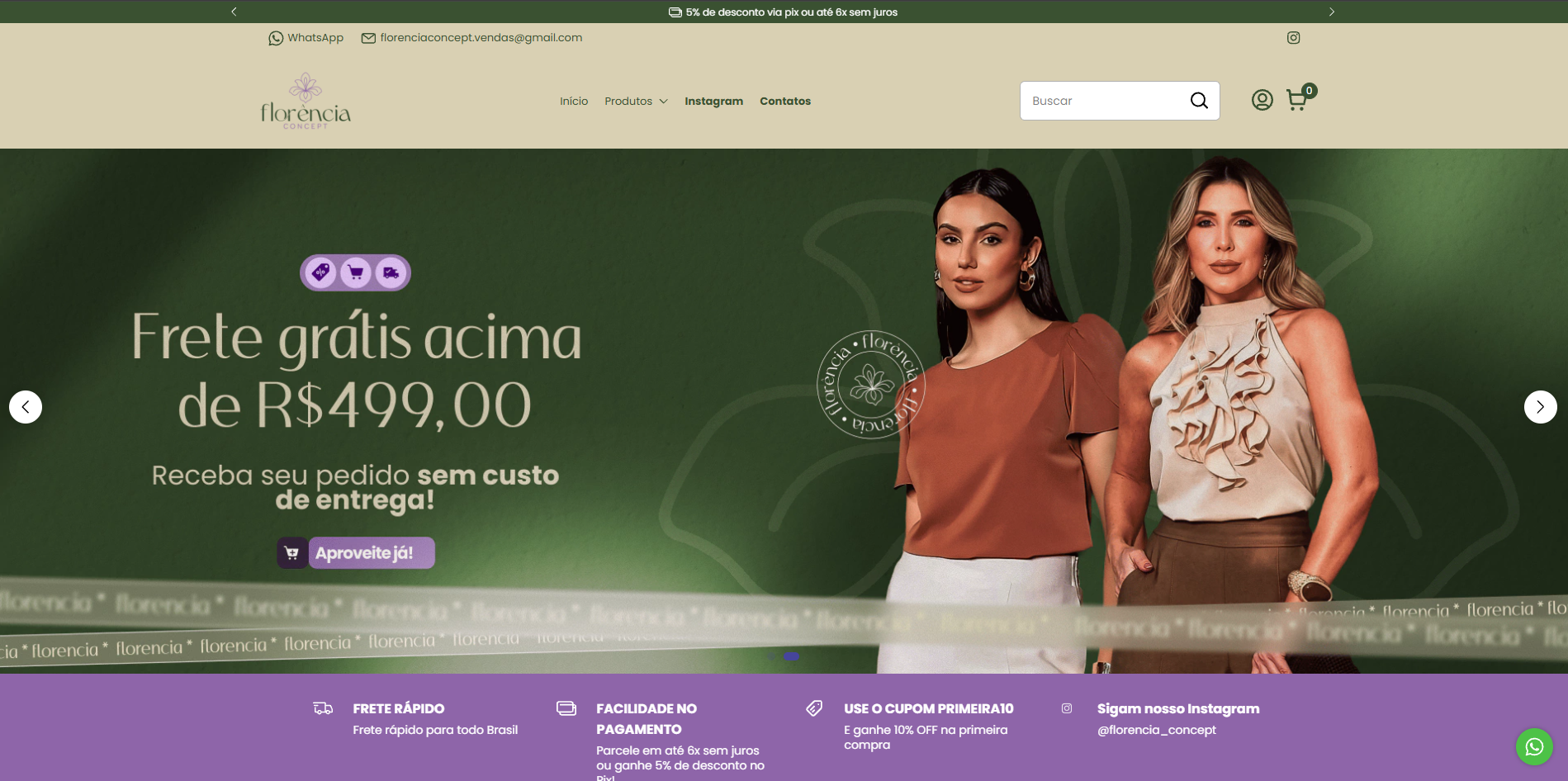Print da loja Florência Concept