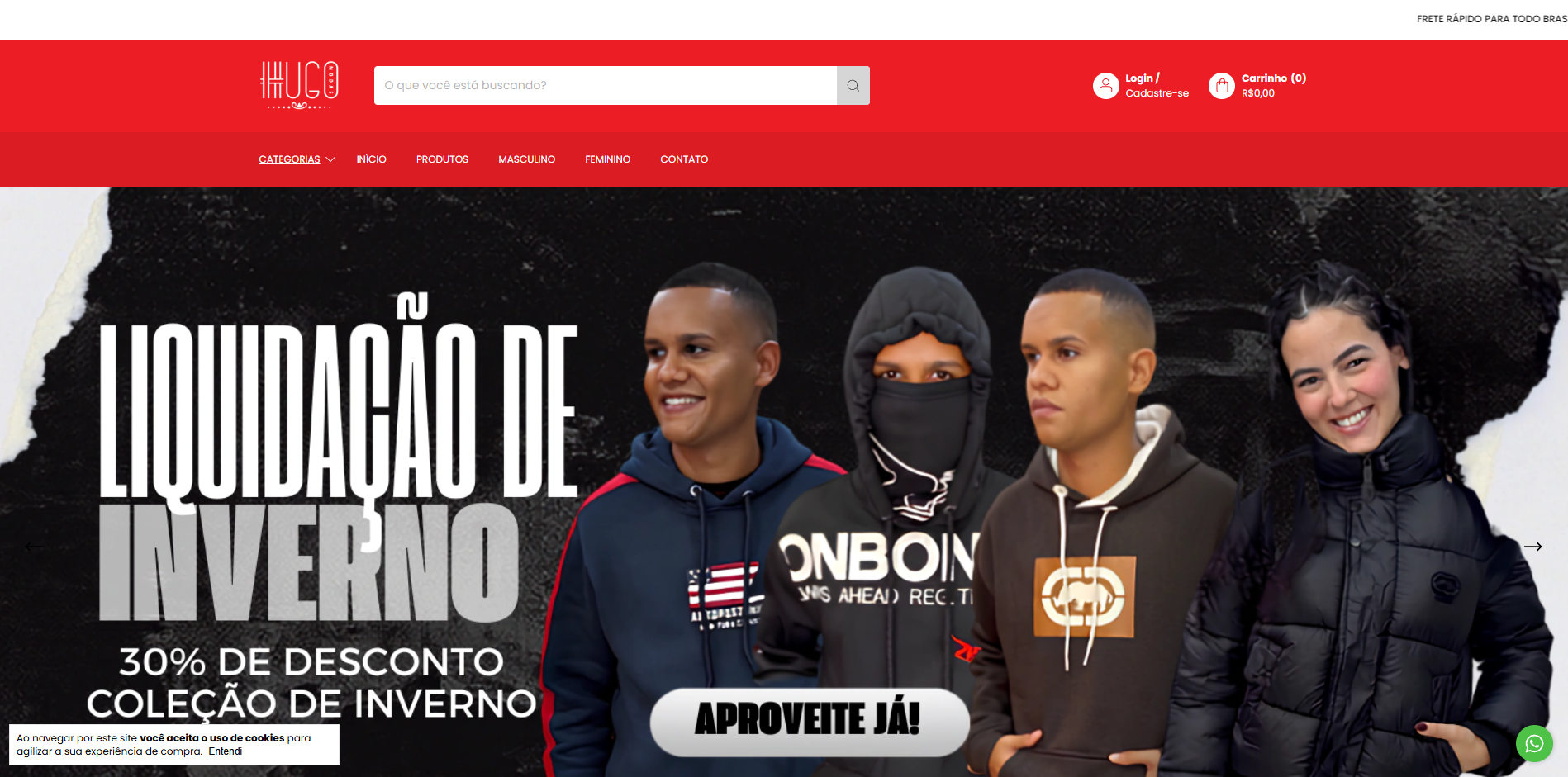 Print da loja Hugo Modas